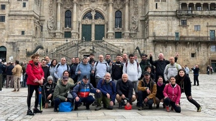 Participantes en la peregrinación a Santiago de FEAFES