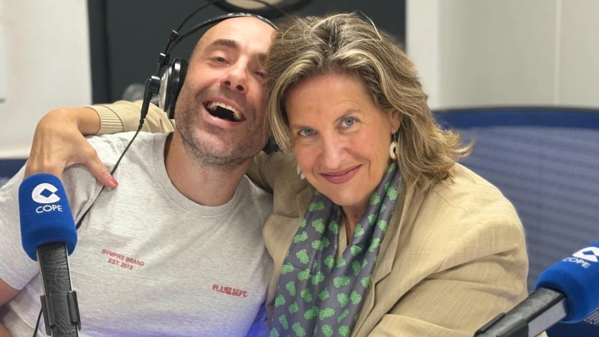 Fernando Martín con Cristina López Schlichting