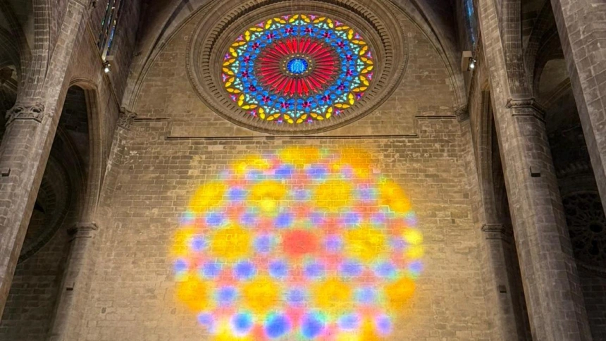 Foto del interior de la Catedral de Mallorca