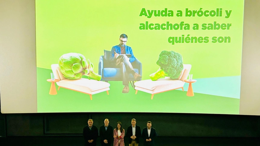 estreno en un cine de Lorca de la campaña de promoción del brócoli y la alcachofa