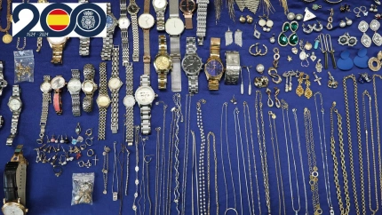 Objetos recuperados por la Policía