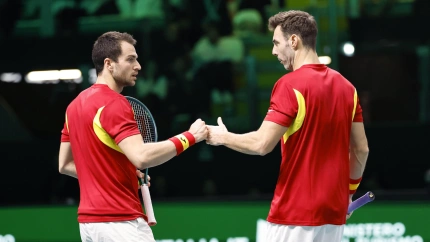Marcel Granollers y Pedro Martínez se jugaban el punto decisivo en el dobles de la Davis.