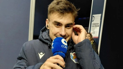 Barrene explica en Tiempo de Juego cómo vivió su gol desde el medio del campo ante Osasuna