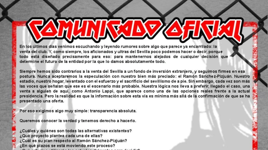 Comunicado de Los Biris