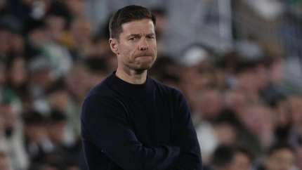 Xabi Alonso, entrenador del Real Madrid, en el partido ante el Elche