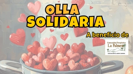 Cartel de la acción solidaria que organiza HOSTELOR