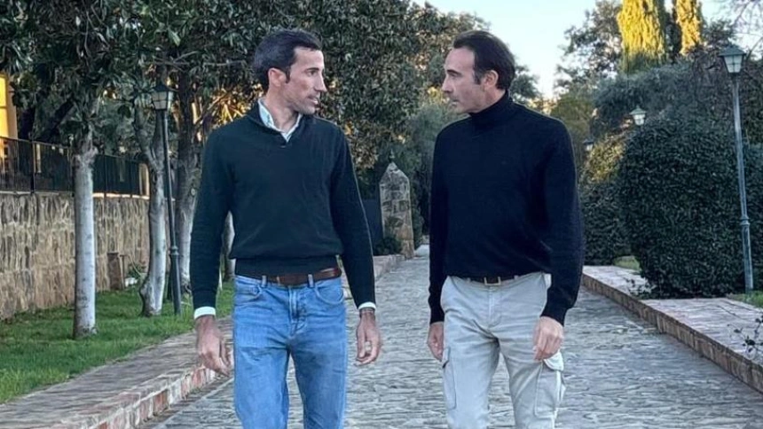 David de Miranda junto a Enrique Ponce, su nuevo apoderado