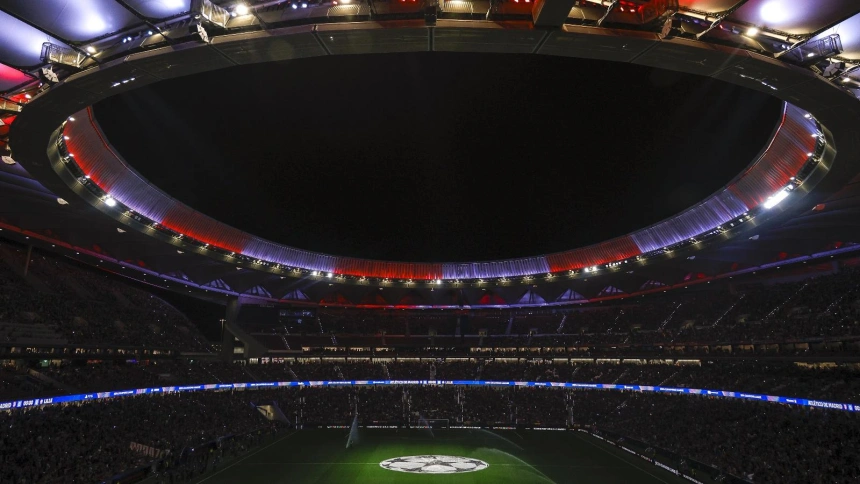El estadio Metropolitano, donde mañana el Oviedo visita al Atlético