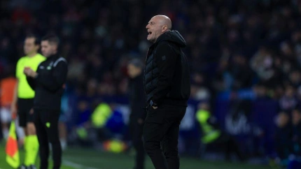 Calero, en el partido de este sábado en València