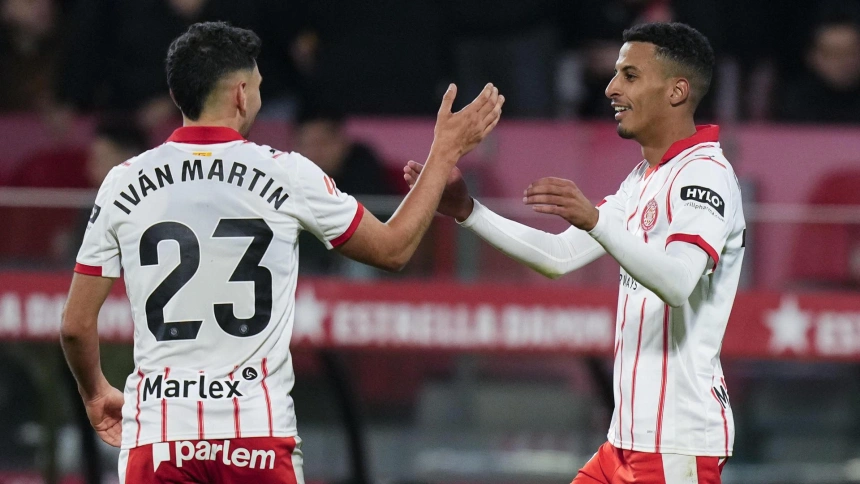 Ounahi celebra el gol en el Girona - Real Madrid