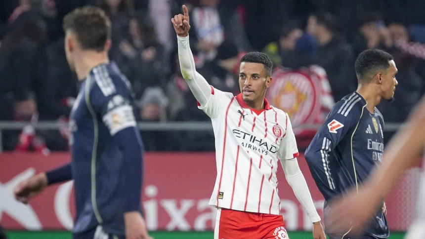 Ounahi celebra el gol en el Girona - Real Madrid