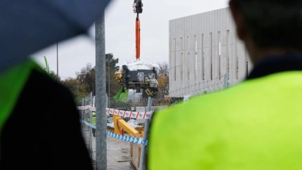 Llegada del acelerador de protones al futuro Centro de Protonterapia de Galicia