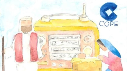 Así el la tarjeta con la que COPE Málaga felicita la Navidad