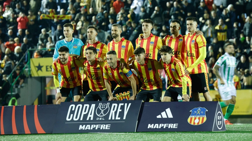 Spanish Kings Cup (Copa del Rey) soccer match Sant Andreu vs Betis at Municipal Narcís Sala stadium in Barcelona. 04 December 2024900/Cordon Press