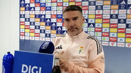 Luis Carrión, en la sala de prensa del Requexón