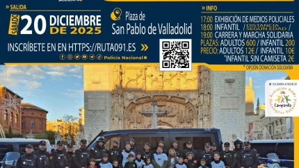 Laura Curiel, presidenta de la Asociación Campanilla y el comisario jefe provincial, Francisco Javier Oterino, explican los detalles de la Ruta 091