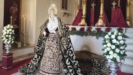 María Santísima del Perpetuo Socorro en su besamanos conmemorativo de la ermita de Guía