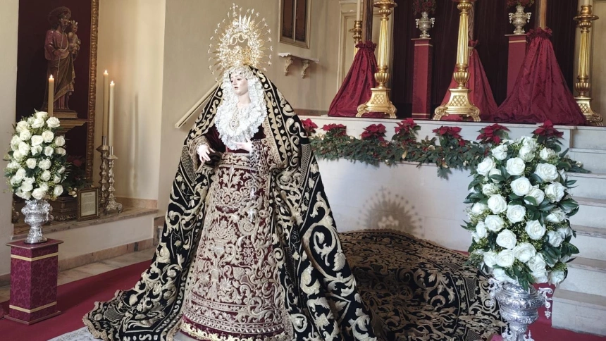 María Santísima del Perpetuo Socorro en su besamanos conmemorativo de la ermita de Guía