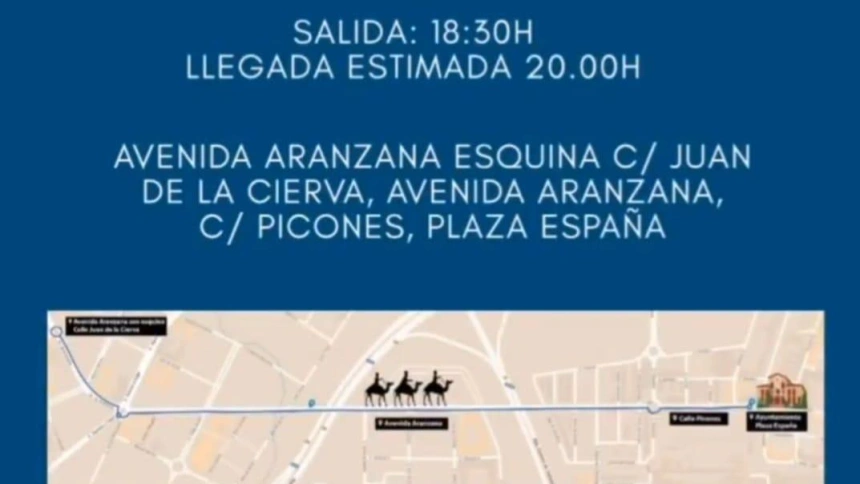 Así será el paso de Los Reyes Magos por Arroyo de la Encomienda (Valladolid)