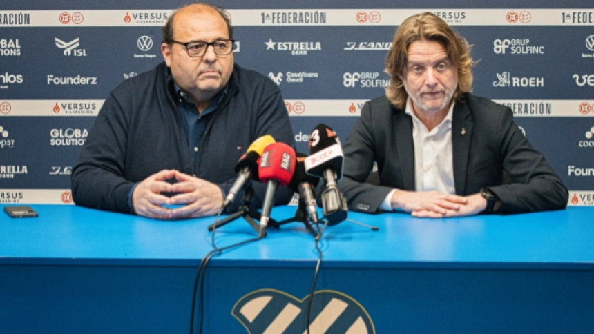 Héctor Ibar y David Escudé en la rueda de prensa de hoy