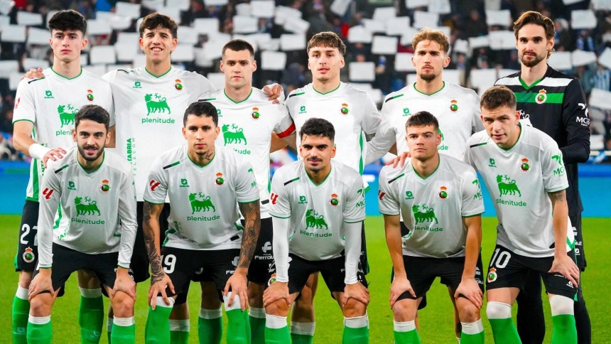 11 del Racing en Riazor