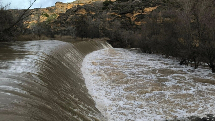 Estación de Humanes en nivel rojo