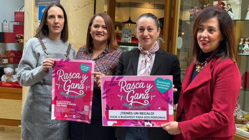 Almuñécar impulsa su comercio local por San Valentín con el sorteo de un viaje a Budapest