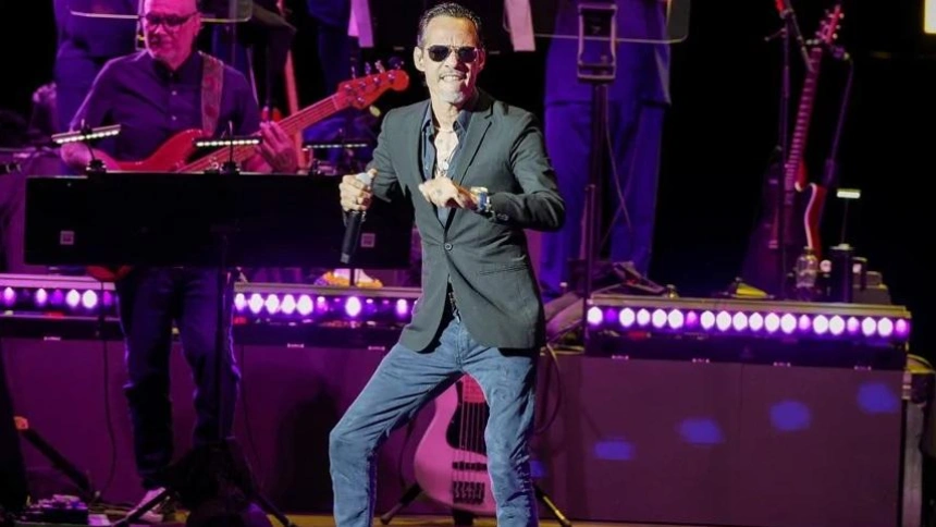 Marc Anthony en un concierto en Marbella