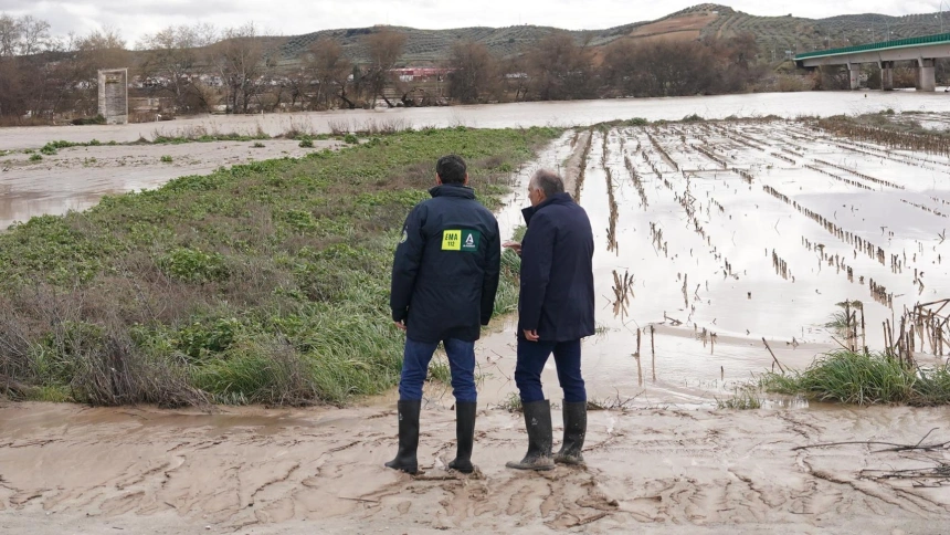 Juanma Moreno presenta el 'Plan Andalucía Actúa' con ayudas directas a agricultores, pymes y autónomos para paliar los daños de las recientes borrascas