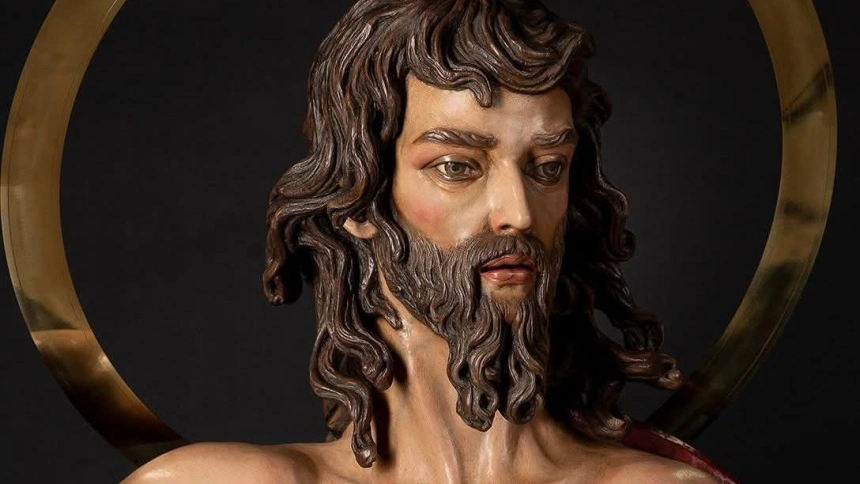 Imagen de Cristo Resucitado bendecido para la Semana Santa de Jerez