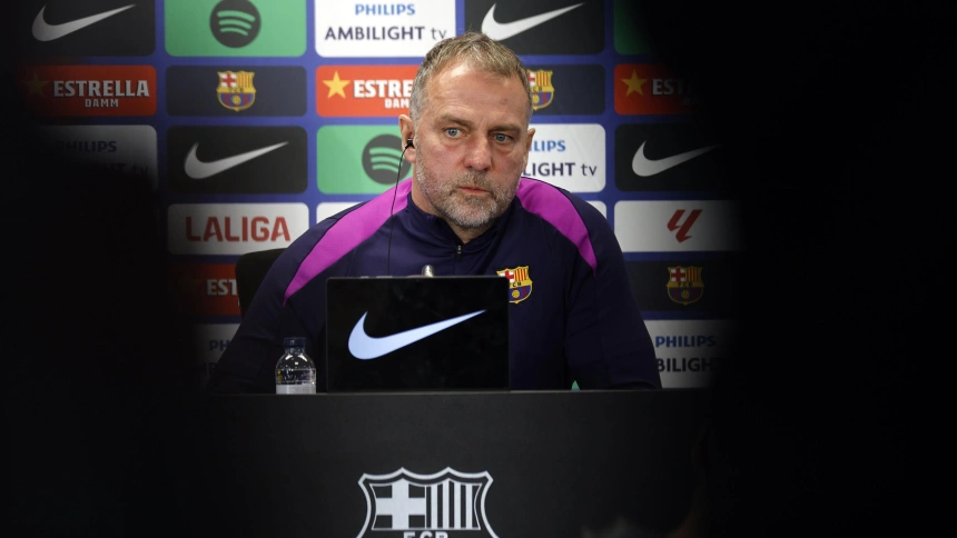 Hansi Flick, en rueda de prensa, valoró el emparejamiento contra el Newcastle.