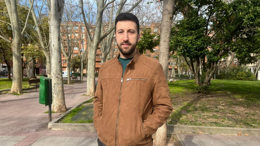 Borja, usuario de taxi en Logroño