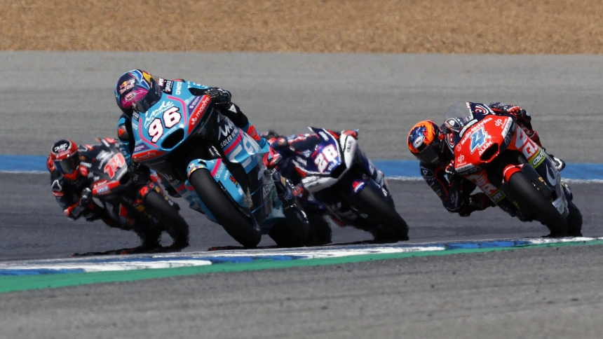 Daniel Holgado, en Moto2