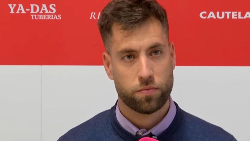 El entrenador del CD Toledo, Borja Bardera