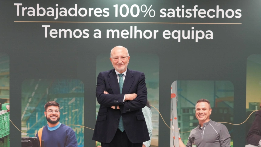 Juan Roig, presidente de Mercadona, tras la celebración de la Rueda de Prensa