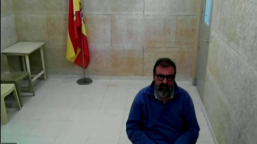 Koldo García comparece por videoconferencia en el Parlamento de Navarra