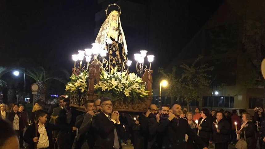 Celebraciones de Semana Santa en el Grao de Castellón.