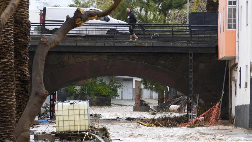 Incidentes en Gran Canaria tras las fuertes lluvias sufridas por la borrasca Therese
