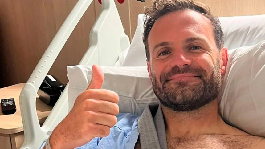 Juan Mata, en el hospital