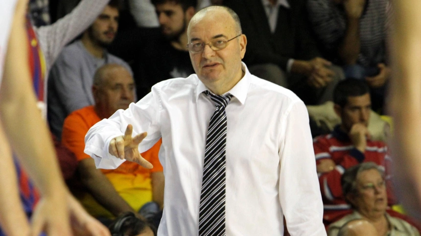 Dusko Vujosevic, durante su etapa en el banquillo del Partizan de Belgrado.