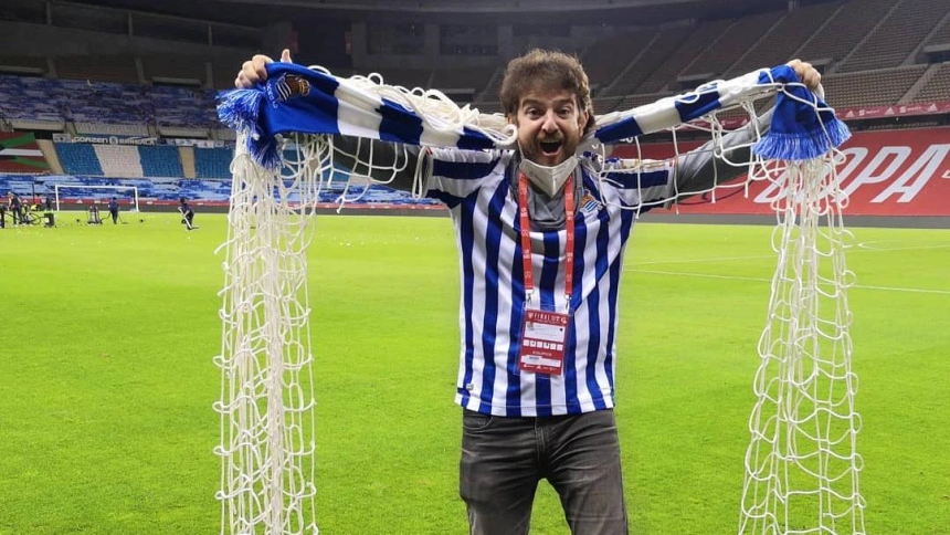 Gorka Otxoa, durante la final de la Copa del Rey de 2021