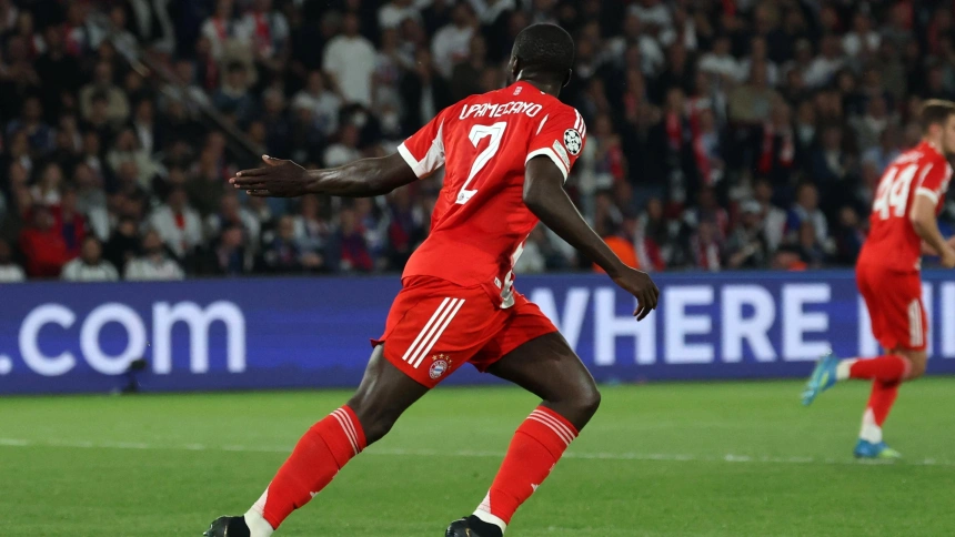 Upamecano tras marcar su gol en el PSG - Bayern de semis de Champions