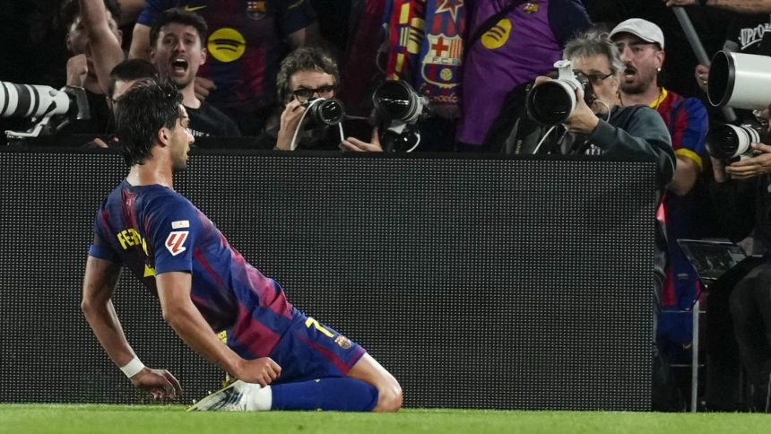 Gol de Ferran Torres (Barcelona, 2 - Real Madrid, 0)