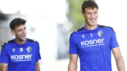 Entrenamiento del Club Atletico Osasuna con Aimar Oroz y Jorge Herrando