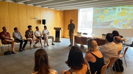 Daniel Bernal, project manager de Easygoband, durante su participación en estos desayunos.