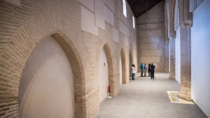 29/08/2024 Granada.- Los trabajos de restauración de la iglesia de San Andrés se completarán con una actuación final en su portada.