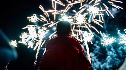 Espectáculo de fuegos artificiales en Colmenar Viejo