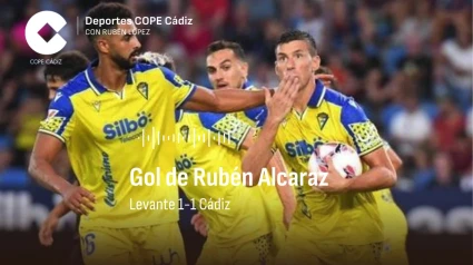 Gol de Rubén Alcaraz en el Levante - Cádiz