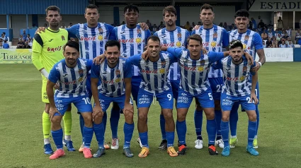 Once inicial del Águilas FC ante la UD Almería B