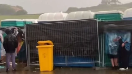 El festival de Santander en el momento en el que se puso a diluviar